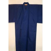 弐9755RM 化繊平絽 男着物単衣 裄70丈147К藍瑠璃色の無地 新品仕立て上がり