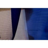 弐9755RM 化繊平絽 男着物単衣 裄70丈147К藍瑠璃色の無地 新品仕立て上がり