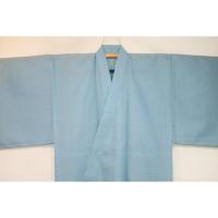 弐9754RM 化繊平絽 男着物単衣 裄70丈147К水浅葱色の無地 新品仕立て上がり