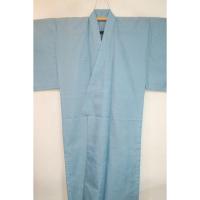 弐9754RM 化繊平絽 男着物単衣 裄70丈147К水浅葱色の無地 新品仕立て上がり