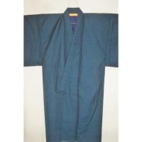 拾11333【新企画・男の弓道用高級着物】シルクウール 裄71丈129К袖丈・袖付けを調整しました