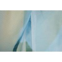 弐9777RM 化繊平絽 男羽織 裄70丈95К水浅葱色の無地 琉球筒袖十徳仕立て 新品仕立て上がり