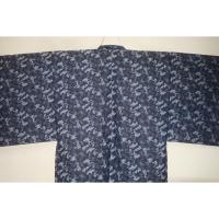 【選べる3サイズ】綿帆布 男羽織 M〜LLサイズ К青灰濃淡・雪雲吹雪・迷彩 新 品 帆布の生地を使