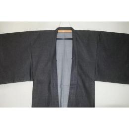 【選べる3サイズ】綿帆布 男羽織 M〜LLサイズ Кチャコールグレーのバイヤス織 新品 帆布の生地を