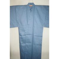 拾11362RM 綿帆布 男着物単衣 裄72丈141К水浅葱色無地 新品 帆布の生地を使った別注品