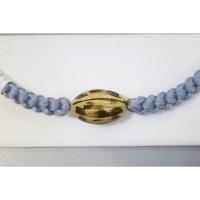 弐11404RM 漆細工の男物羽織紐 К皆中オリジナル一点物 青灰銀ネズの組紐 新品 作家物一点物