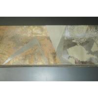 弐11437RM 男角帯 本絹西陣織練貫К燻し銀地桜箔引き 裂取り古典文様 新品 本絹銀糸使用 別誂