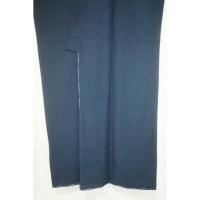 拾11449RM シルク化繊丹後縮緬お召調 色紋付き男着物袷 裄71丈146К藍色 新品 家紋選べま