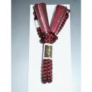 【46番】男性羽織紐・本絹組紐 К臙脂色 日本製