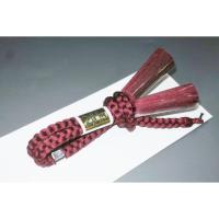 【46番】男性羽織紐・本絹組紐 К臙脂色 日本製