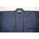 お買い得セール 弐11459 本絹泥藍大島紬男着物羽織 裄69丈139К百山亀甲黒瑠璃 現代物 新品