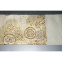 弐11472RM 男角帯 本絹西陣織К金襴銀欄 雲に印籠文様 金属糸使用の上仕立て 別誂え