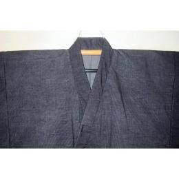 弐11477RM 綿ビロード 男着物 裄76丈145К鉄紺玉虫色 新品 別珍織