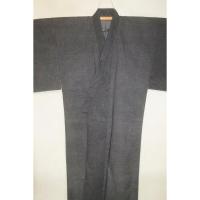 弐11477RM 綿ビロード 男着物 裄76丈145К鉄紺玉虫色 新品 別珍織