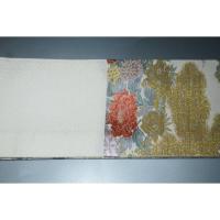 弐11479RM 男角帯 本絹西陣錦織 К金襴・御所解き鶴に百花繚乱 おめでたい 金属糸使用 新品