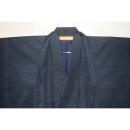 お買い得セール 弐1148RM 本絹西陣織京紬男着物羽織 裄73丈148К超光沢藍瑠璃 新品仕立て上