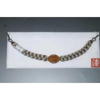 弐11485RM 漆細工の男物羽織紐 К皆中オリジナル一点物 シャンパンベージュの組紐 作家物一点物