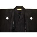 【皆中20周年御礼企画】洗える黒紋付スタンダード単衣 黒紋付男着物羽織【着物羽織セット3サイズ】化繊