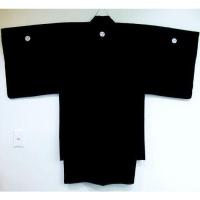 【皆中20周年御礼企画】洗える黒紋付スタンダード単衣 黒紋付男着物羽織【着物羽織セット3サイズ】化繊