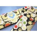 弐11488RM 男角帯 本絹西陣錦織 К黒地金襴・古典づくし 新品 おめでたい 金属糸使用 別誂え