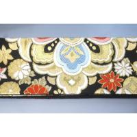 弐11488RM 男角帯 本絹西陣錦織 К黒地金襴・古典づくし 新品 おめでたい 金属糸使用 別誂え