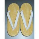 【クイーンサイズ・女性物雪駄】 礼装雪駄 Κ 白鼻緒スポンジ底 女性物ワンサイズ