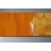 弐11493RM 男角帯 本絹西陣織 別誂えК曙色地金襴陽光文様 新品 帯コレクター必見 別誂え