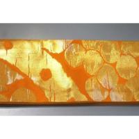 弐11493RM 男角帯 本絹西陣織 別誂えК曙色地金襴陽光文様 新品 帯コレクター必見 別誂え