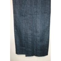 弐11500RM 遠州綿紅梅 男の染絣の着物浴衣単衣 裄68丈140К黒青銅色の重ね染め暈し縞 新品