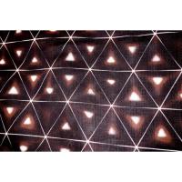 弐11516RM 遠州綿麻紬東京友禅調透かし織 男性単衣着物浴衣 裄68丈144К鳶茶琥珀色に暈し鱗