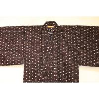 弐11516RM 遠州綿麻紬東京友禅調透かし織 男性単衣着物浴衣 裄68丈144К鳶茶琥珀色に暈し鱗