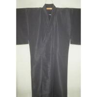 拾11554RM シルク化繊お召調 男着物単衣 裄68丈137К利休鼠色の無地 新品 茶人好み 洗え