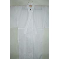 【袴用着物4サイズ】 遠州平織夏紬・綿上布 男性用・袴用着物単衣 К新品 白無地 拾