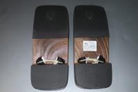 弐8822RM 男性焼き桐下駄M〜Lサイズ25.5cm К黒の石垣文様 大人柄