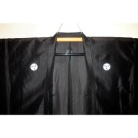  ～平絽　弓道・能楽・居合・礼装向き～ 【平絽】男性用洗える黒紋付夏羽織3サイズ