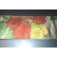 弐11601RM 男角帯 本絹西陣織練貫К山茶花文様 新品 別誂え