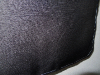 壱2113　L寸　化繊平絽男羽織　裄73丈94　黒 新品新企画 洗える絽(夏の羽織)無地です