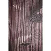 弐11667RM 綿紬捺染 男木綿着物浴衣 裄70丈148К絵画の世界・滅紫(けしむらさき)色「影鷹
