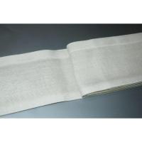 拾11750RM 男角帯 上州本麻上布 К 弩級の逸品夏の麻 淡いゆうすげ色の業平菱織 新品 夏帯