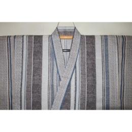弐11812RM 遠州綿紅梅 男の高級浴衣着物単衣 裄67丈141Кハイライン・空中庭園の世界「摩天