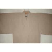 拾11994RM シルク化繊夏お召調 男着物単衣 裄71丈146К芭蕉色の無地 新品 茶人好み 洗え