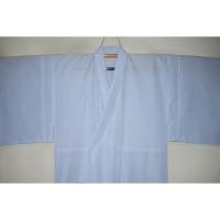 拾11995RM 化繊平絽 男着物単衣 裄75丈145К淡い水色無地 新品仕立て上がり 家庭で洗える