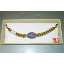 弐12011RM 漆細工の男物羽織紐 К皆中オリジナル一点物 沈金の組紐 新品 作家物一点物