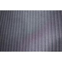 拾11039RM シルク化繊丹後縮緬調 男着物袷 裄70丈147К墨焦げ茶灰茶の大小行儀紋縞文様 洗