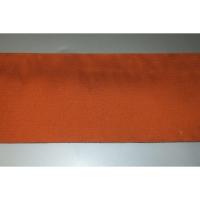 弐11111RM 男角帯 本絹西陣織К練貫 柿朱色地に金糸練貫 藤巻き文様 新品 別誂え