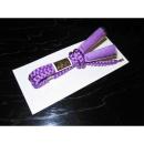 【50番】男性羽織紐・本絹組紐 Кアメジスト「夜明けの紫」※限定色 日本製