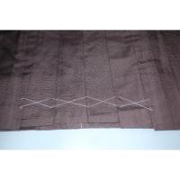 拾袴3012R 能楽仕舞用 本絹米澤平馬乗仕舞袴紐下91К墨茶色無地 新品仕立て 観世流能楽師仕様