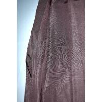 拾袴3012R 能楽仕舞用 本絹米澤平馬乗仕舞袴紐下91К墨茶色無地 新品仕立て 観世流能楽師仕様