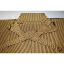 拾袴10311 本絹西陣織馬乗仕舞袴 紐下83К金茶に黒の棒縞 中古極美品 能楽仕舞用