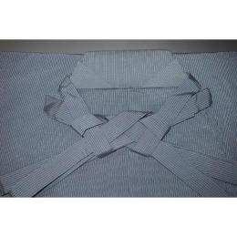 拾袴10661 シルク化繊西陣織 仕舞袴 紐下82К青灰銀ネズの絽の織 中古美品 能楽仕舞用